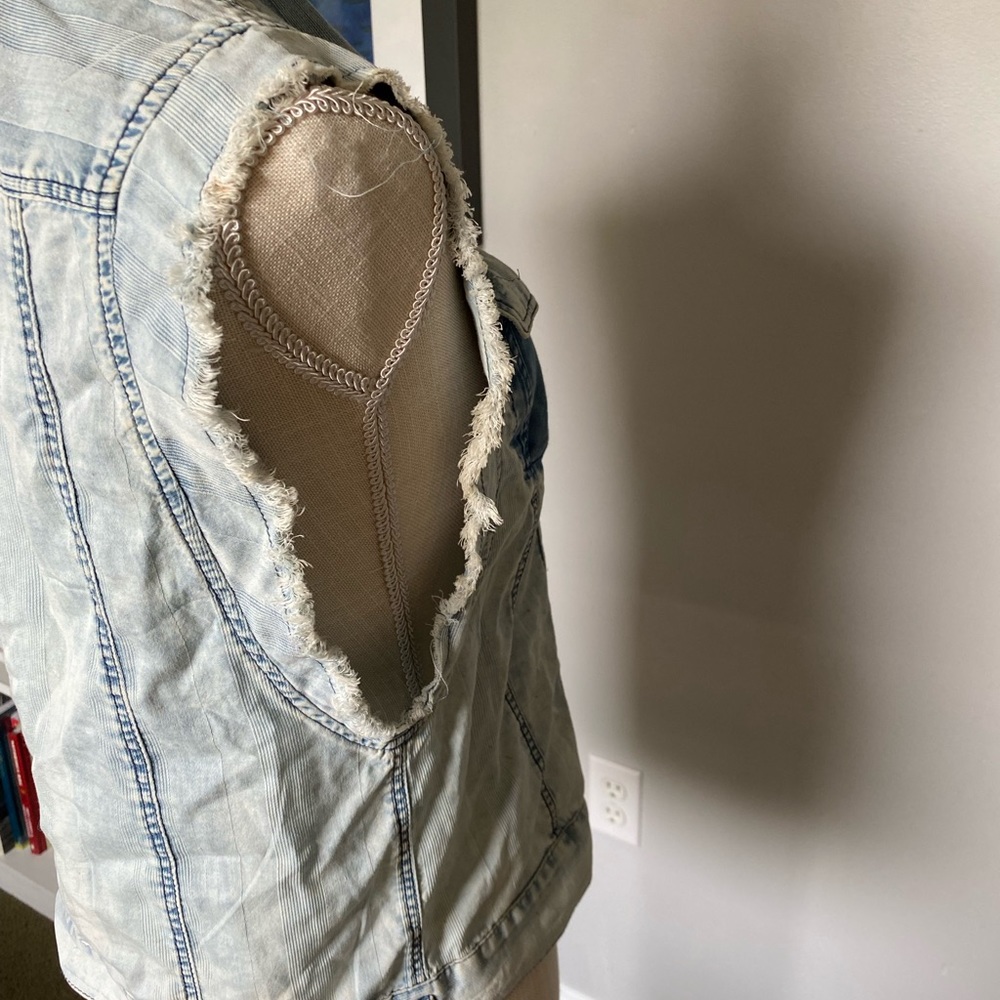 Cynthia Rowley denim vest top - Picture 3 of 5